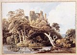 Thomas Girtin Berry Pomeroy Castle, Devon painting